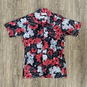 Prince Igor Burma Disco Shirt Mens Sz M Vtg 60s 70s Hawaiin Floral Aloha Hippie